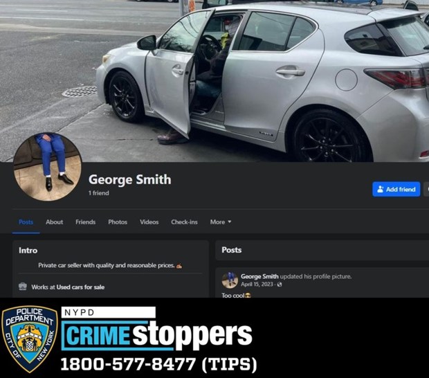 Over the last two months, the thieves used the popular online bazaar that connects buyers and sellers to advertise that they were selling a car, investigators said.  On six occasions, they had arranged to meet up with someone who wanted to buy their vehicle, but instead robbed them of the cash they were going to use to purchase the auto. (NYPD)