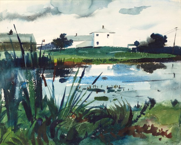 Bradford's House, 1939, by Andrew Wyeth. Watercolor on paper.
