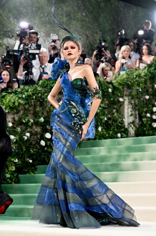 Zendaya attends The Metropolitan Museum of Art's Costume Institute benefit gala celebrating the opening of the "Sleeping Beauties: Reawakening Fashion" exhibition on Monday, May 6, 2024, in New York.