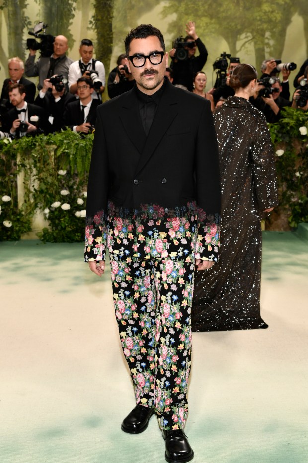 Dan Levy attends The Metropolitan Museum of Art's Costume Institute benefit gala celebrating the opening of the "Sleeping Beauties: Reawakening Fashion" exhibition on Monday, May 6, 2024, in New York.