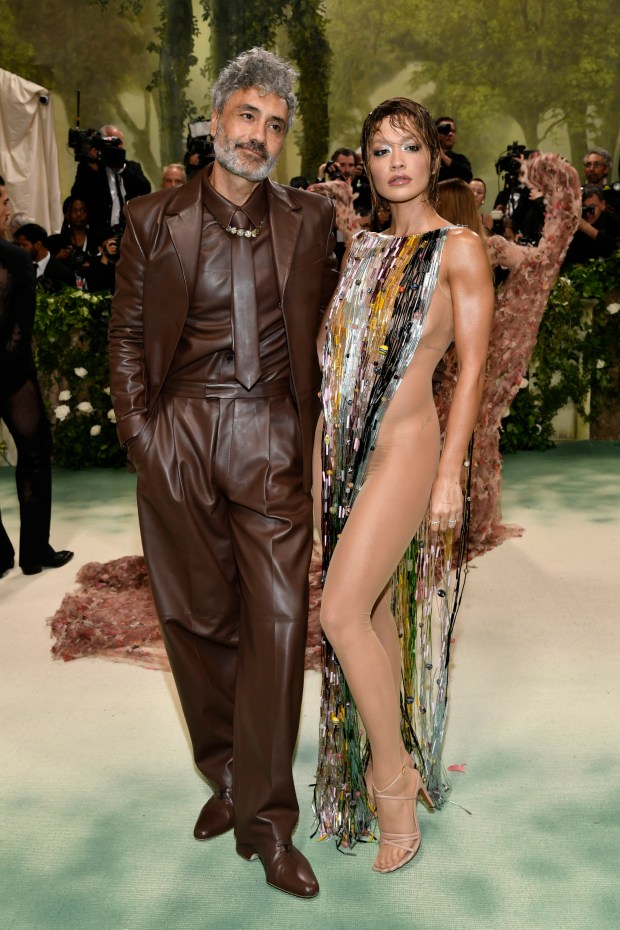 Taika Waititi, left, and Rita Ora attend The Metropolitan Museum of Art's Costume Institute benefit gala celebrating the opening of the "Sleeping Beauties: Reawakening Fashion" exhibition on Monday, May 6, 2024, in New York.
