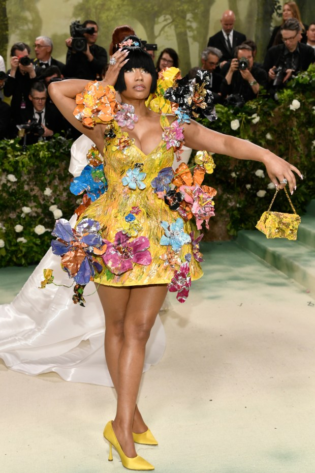 Nicki Minaj attends The Metropolitan Museum of Art's Costume Institute benefit gala celebrating the opening of the "Sleeping Beauties: Reawakening Fashion" exhibition on Monday, May 6, 2024, in New York.
