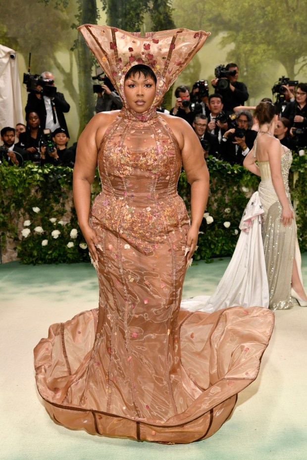 Lizzo attends The Metropolitan Museum of Art's Costume Institute benefit gala celebrating the opening of the "Sleeping Beauties: Reawakening Fashion" exhibition on Monday, May 6, 2024, in New York.