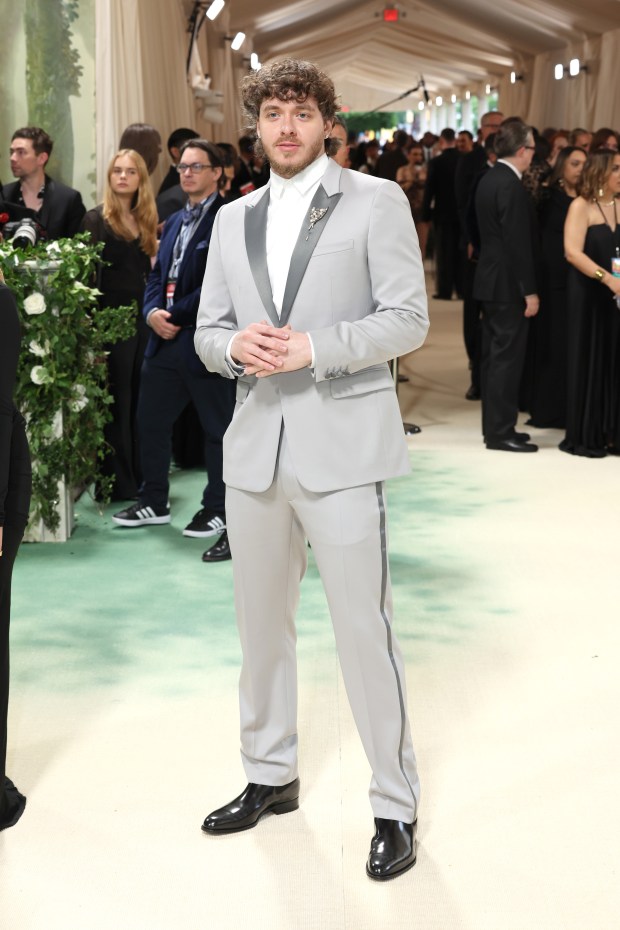 Jack Harlow attends The 2024 Met Gala Celebrating "Sleeping Beauties: Reawakening Fashion" at The Metropolitan Museum of Art on May 06, 2024 in New York City.