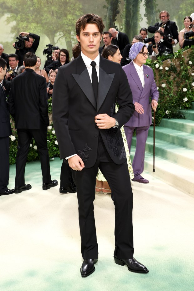 Nicholas Galitzine attends The 2024 Met Gala Celebrating "Sleeping Beauties: Reawakening Fashion" at The Metropolitan Museum of Art on May 06, 2024 in New York City.