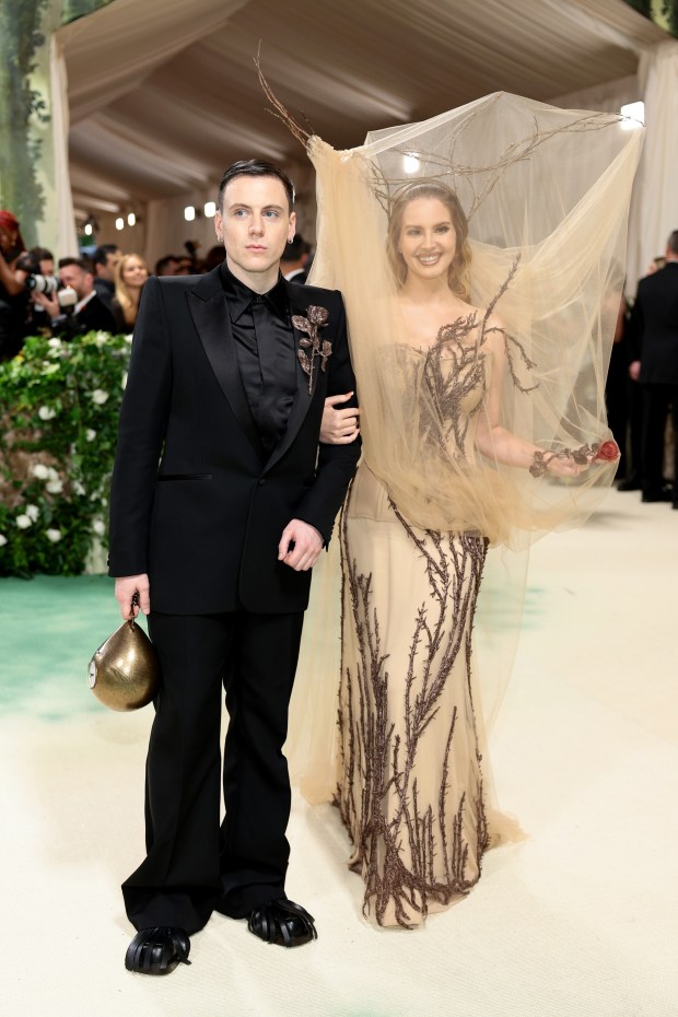 Seán McGirr and Lana Del Rey attend The 2024 Met Gala Celebrating "Sleeping Beauties: Reawakening Fashion" at The Metropolitan Museum of Art on May 06, 2024 in New York City.