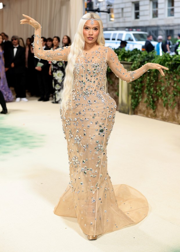 Karol G attends The 2024 Met Gala Celebrating "Sleeping Beauties: Reawakening Fashion" at The Metropolitan Museum of Art on May 06, 2024 in New York City.