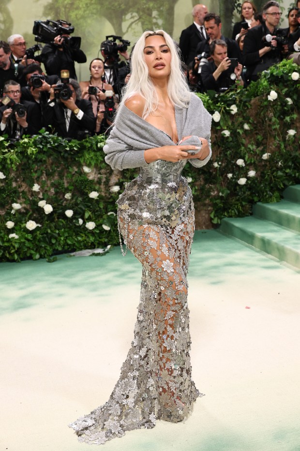 Kim Kardashian attends The 2024 Met Gala Celebrating "Sleeping Beauties: Reawakening Fashion" at The Metropolitan Museum of Art on May 06, 2024 in New York City.