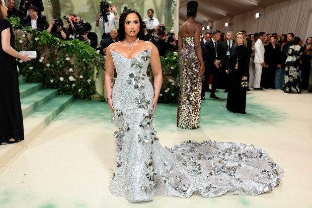Demi Lovato attends The 2024 Met Gala Celebrating "Sleeping Beauties: Reawakening Fashion" at The Metropolitan Museum of Art on May 06, 2024 in New York City.