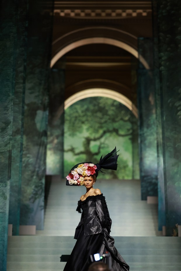 NEW YORK, NEW YORK - MAY 06: (EDITOR'S NOTE: This image was captured using a remote camera) Zendaya attends The 2024 Met Gala Celebrating "Sleeping Beauties: Reawakening Fashion" at The Metropolitan Museum of Art on May 06, 2024 in New York City. (Photo by Arturo Holmes/MG24/Getty Images for The Met Museum/Vogue)