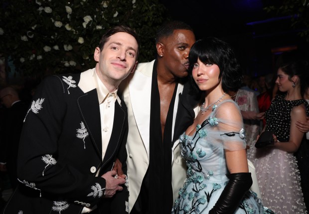 NEW YORK, NEW YORK - MAY 06: (L-R) Alex Edelman, Colman Domingo and Sydney Sweeney attend The 2024 Met Gala Celebrating "Sleeping Beauties: Reawakening Fashion" at The Metropolitan Museum of Art on May 06, 2024 in New York City. (Photo by Kevin Mazur/MG24/Getty Images for The Met Museum/Vogue)