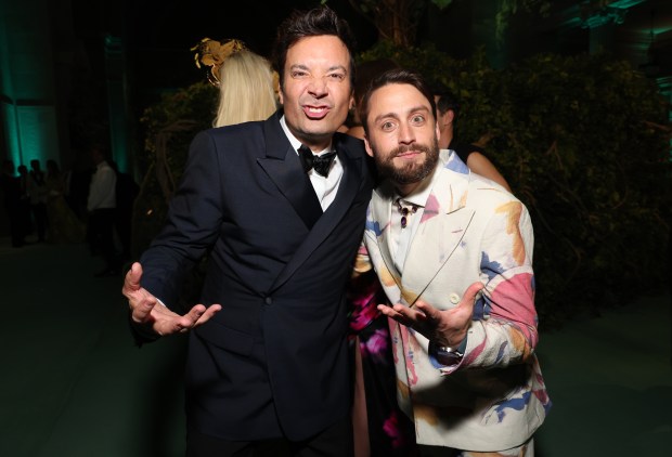 NEW YORK, NEW YORK - MAY 06: (L-R) Jimmy Fallon and Kieran Culkin attend The 2024 Met Gala Celebrating "Sleeping Beauties: Reawakening Fashion" at The Metropolitan Museum of Art on May 06, 2024 in New York City. (Photo by Kevin Mazur/MG24/Getty Images for The Met Museum/Vogue)