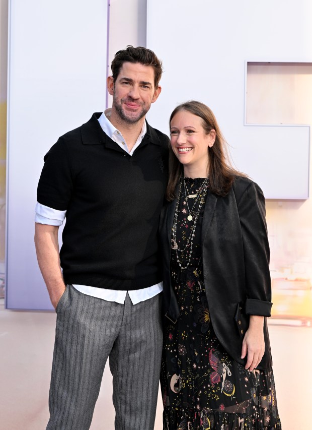 LONDON, ENGLAND - MAY 07: John Krasinski and Allyson Seeger attend the UK premiere of "IF" at the Cineworld Leicester Square on May 07, 2024 in London, England. (Photo by Jeff Spicer/Getty Images)