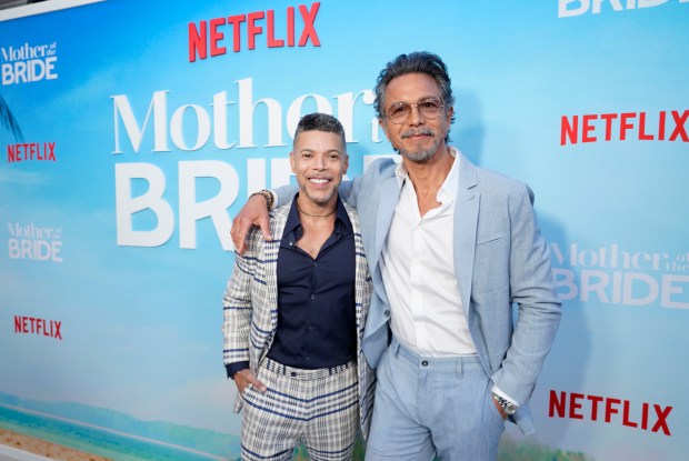 PACIFIC PALISADES, CALIFORNIA - MAY 08: (L-R) Wilson Cruz and Benjamin Bratt attend the special screening of Mother of The Bride at The Bay Theater on May 08, 2024 in Pacific Palisades, California. (Photo by Presley Ann/Getty Images for Netflix)