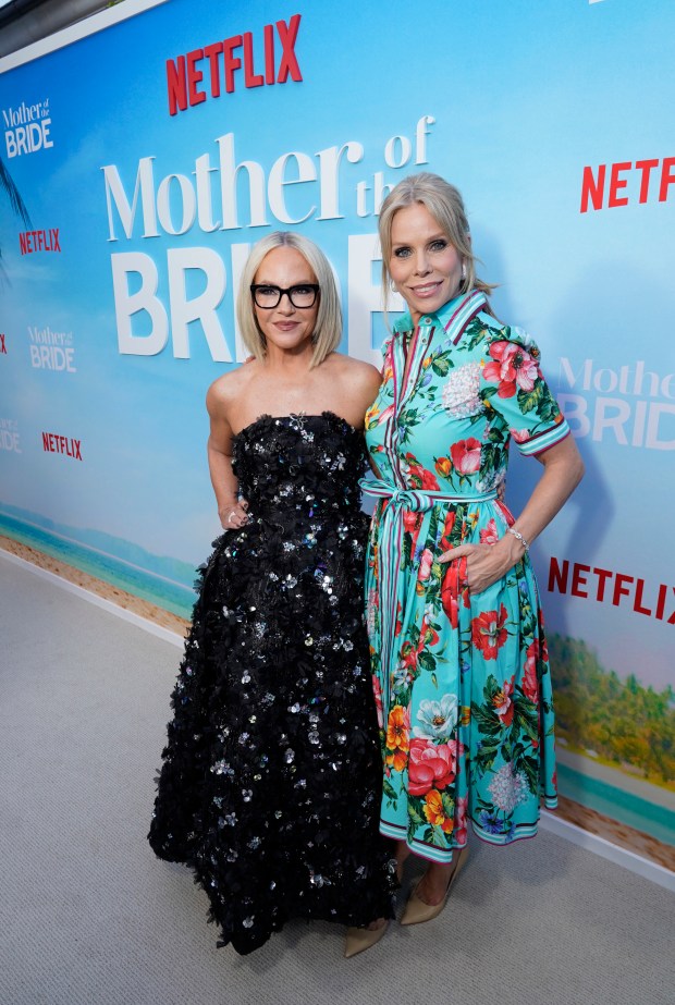 PACIFIC PALISADES, CALIFORNIA - MAY 08: (L-R) Rachael Harris and Cheryl Hines attend the special screening of Mother of The Bride at The Bay Theater on May 08, 2024 in Pacific Palisades, California. (Photo by Presley Ann/Getty Images for Netflix)