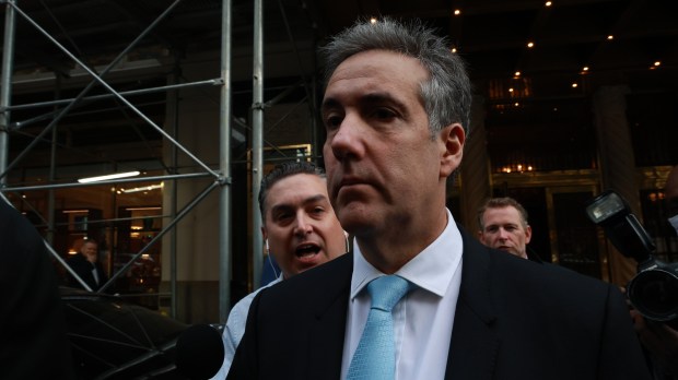 Convict felon and former personal lawyer of Donald Trump, Michael Cohen, leaves his Park Avenue apartment on Tuesday, May 14, 2024, on his way to Manhattan Criminal Court for the second day of testimony on his former boss's hush money trial. (Luiz C. Ribeiro for NY Daily News)